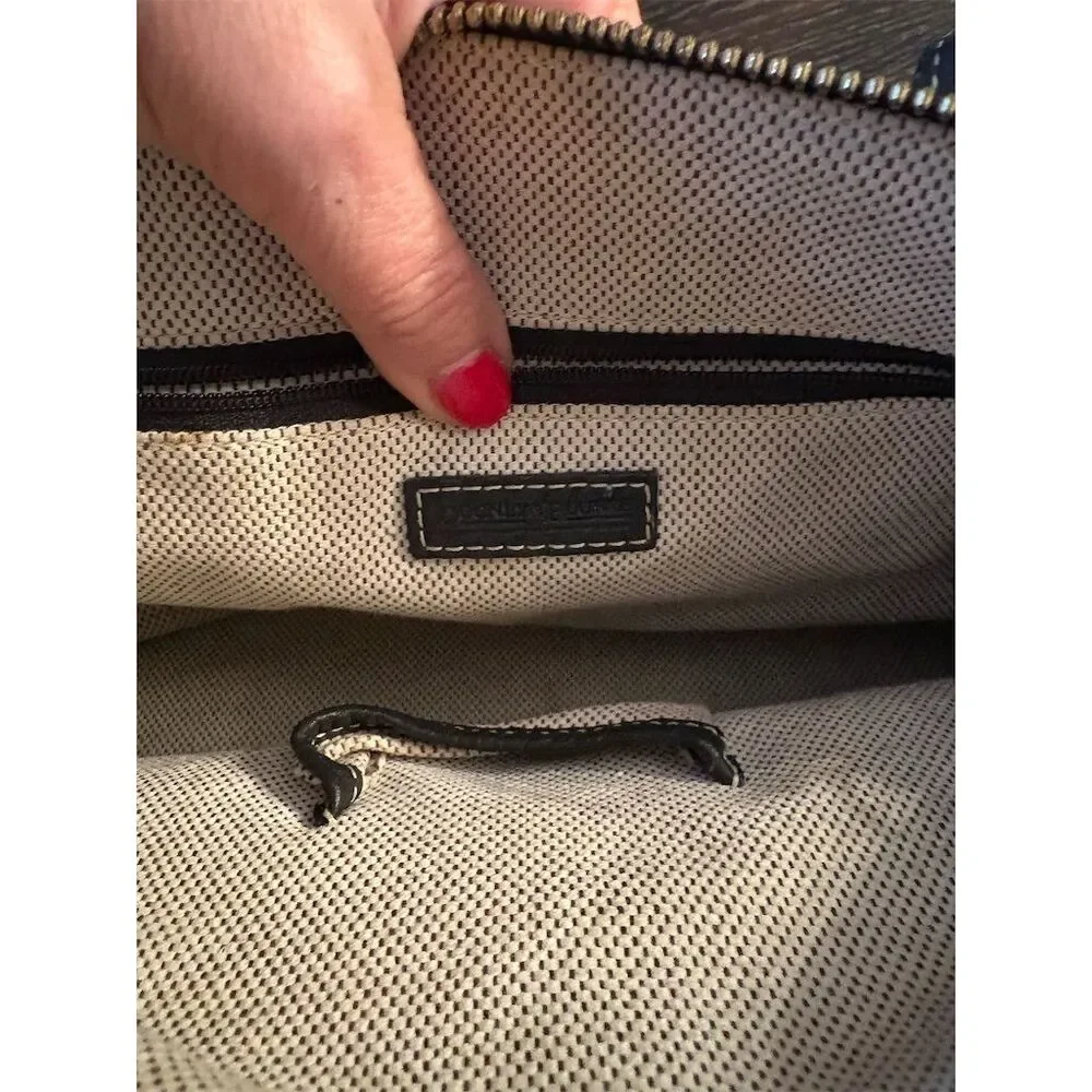 Dooney & Bourke Vintage Classic Women's Monogram Canvas Shoulder Bag Black/Gray - Picture 8 of 11